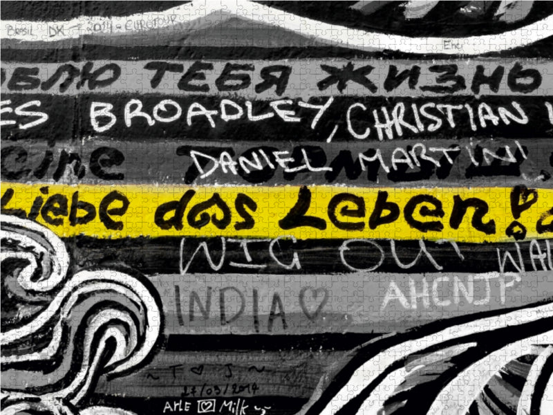 Berlin - East Side Gallery 1000 Teile Puzzle quer - CALVENDO Foto-Puzzle'