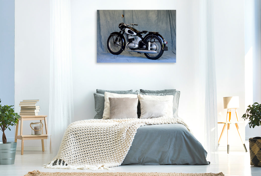 Premium Textil-Leinwand Premium Textil-Leinwand 120 cm x 80 cm quer Ein Motiv aus dem Kalender DKW RT 175 - Ein Motorrad der Auto Union