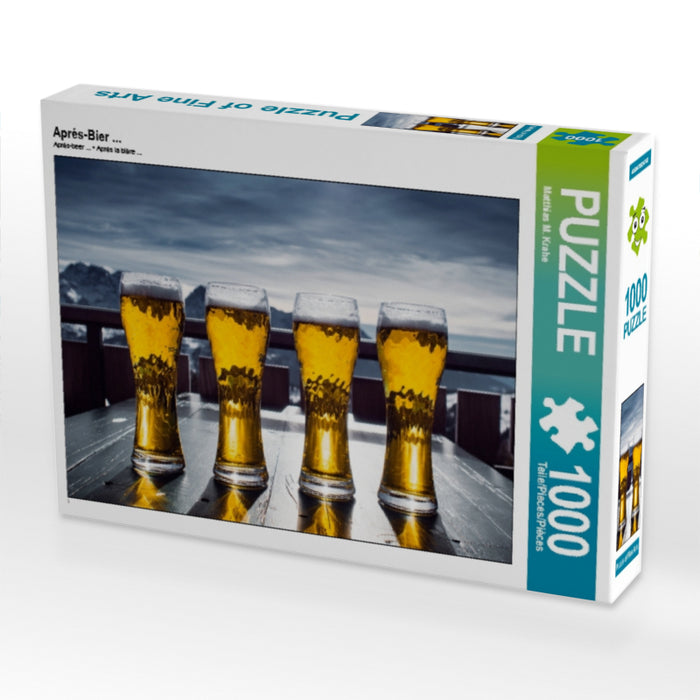 Aprés-Bier... 1000 Teile Puzzle quer - CALVENDO Foto-Puzzle'