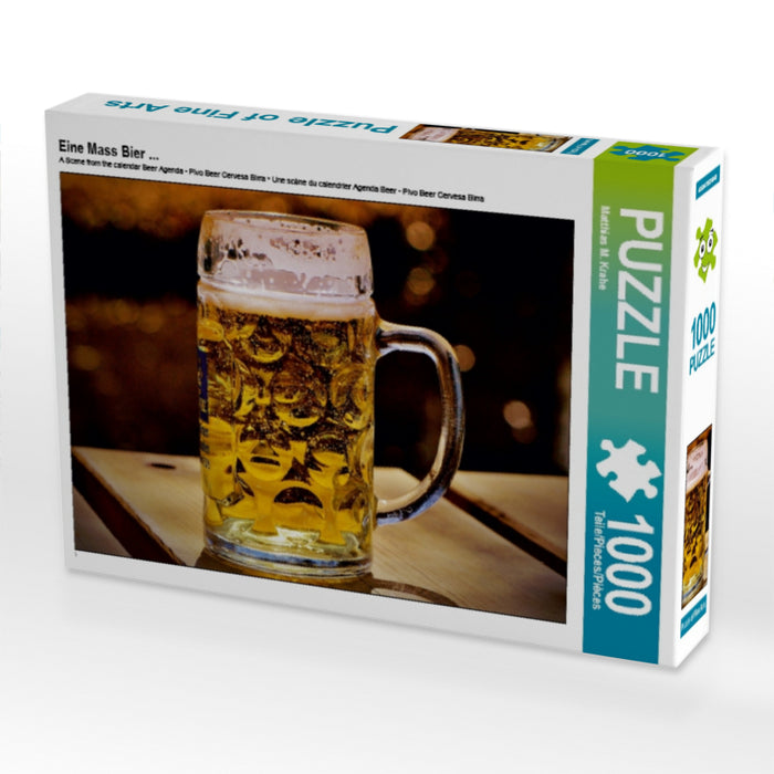 Eine Mass Bier... 1000 Teile Puzzle quer - CALVENDO Foto-Puzzle'
