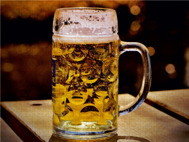 Eine Mass Bier... 1000 Teile Puzzle quer - CALVENDO Foto-Puzzle'
