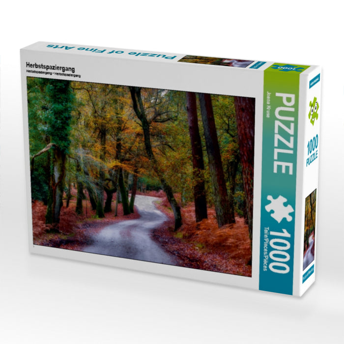 Herbstspaziergang 1000 Teile Puzzle quer - CALVENDO Foto-Puzzle'