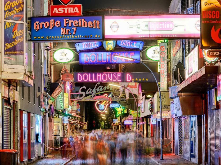 Die Große Freiheit auf St. Pauli in Hamburg - CALVENDO Foto-Puzzle'