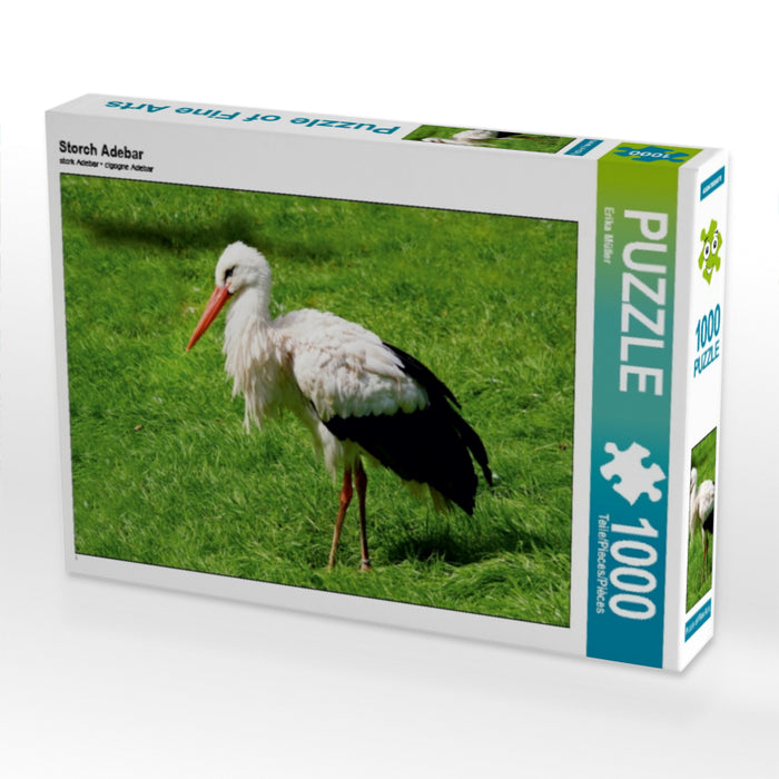 Storch Adebar 1000 Teile Puzzle quer - CALVENDO Foto-Puzzle'