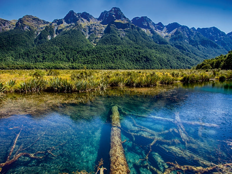 Reflexionen im klaren Gebirgssee 1000 Teile Puzzle quer - CALVENDO Foto-Puzzle'