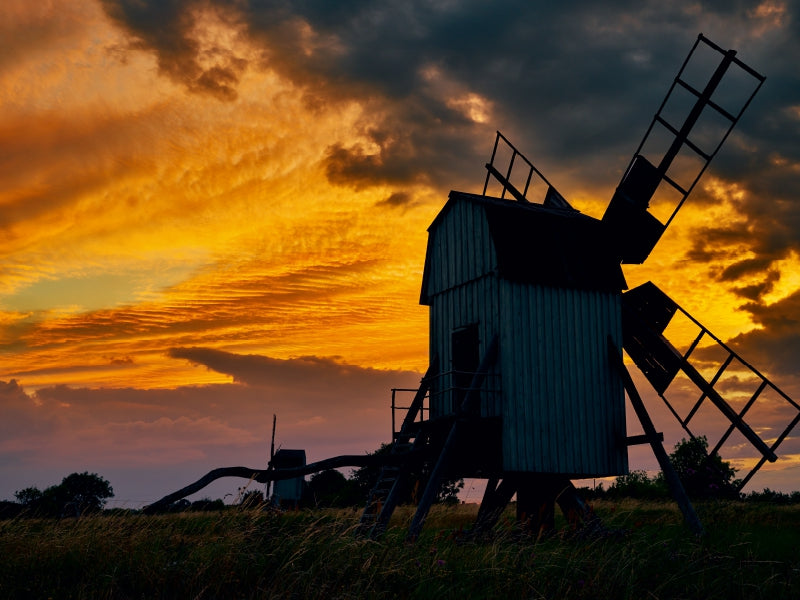 Zeugnis vergangener Tage - Windmühlen auf Öland 1000 Teile Puzzle quer - CALVENDO Foto-Puzzle'