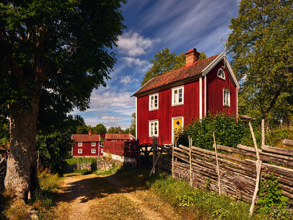 Historischer Bauernhof in Südschweden - CALVENDO Foto-Puzzle'