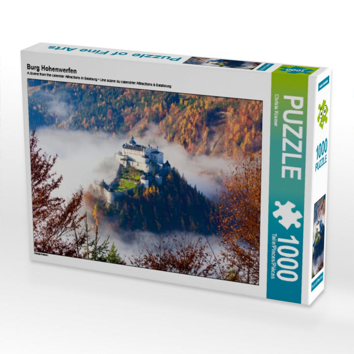 Burg Hohenwerfen 1000 Teile Puzzle quer - CALVENDO Foto-Puzzle'