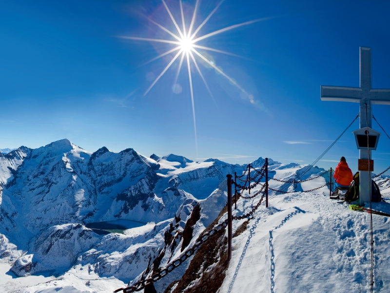 Am Kitzsteinhorn mit Ausblick in die Glocknergruppe 1000 Teile Puzzle quer - CALVENDO Foto-Puzzle'