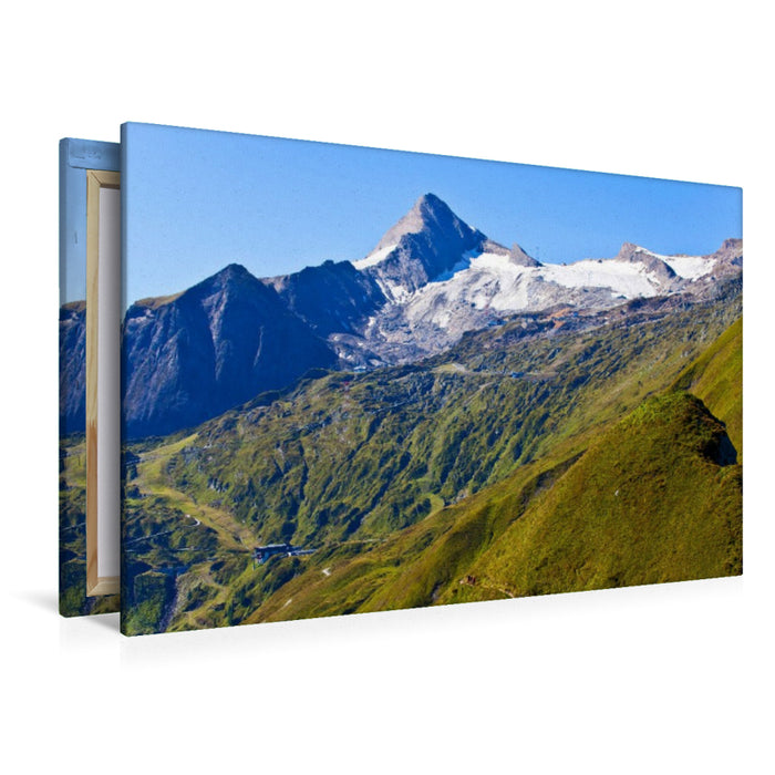 Premium Textil-Leinwand Ein Sommertag auf dem Kitzsteinhorn