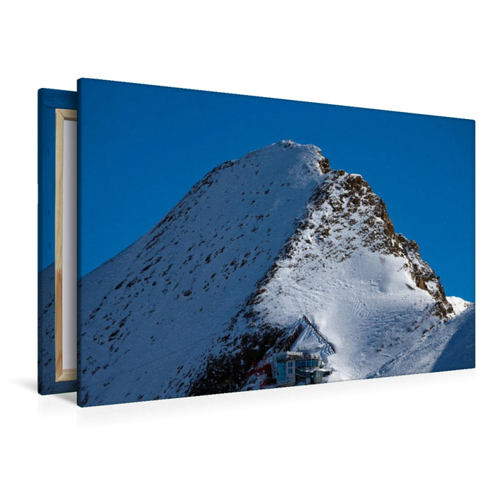 Premium Textil-Leinwand Das Kitzsteinhorn - Gipfelwelt 3000
