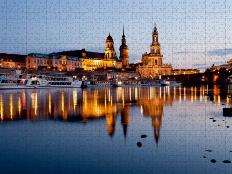 Dresden 1000 Teile Puzzle quer - CALVENDO Foto-Puzzle'