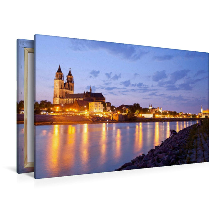 Premium Textil-Leinwand Magdeburg