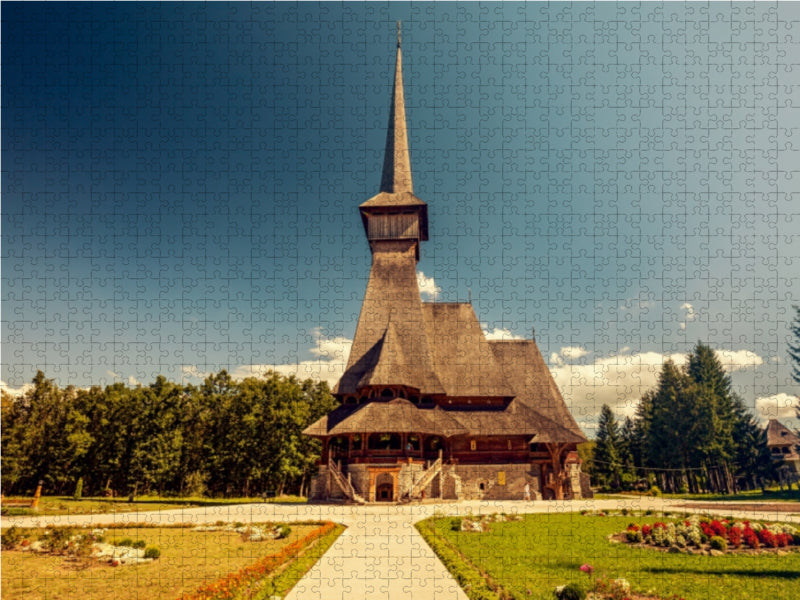 Wooden church near Sapânta - CALVENDO photo puzzle 