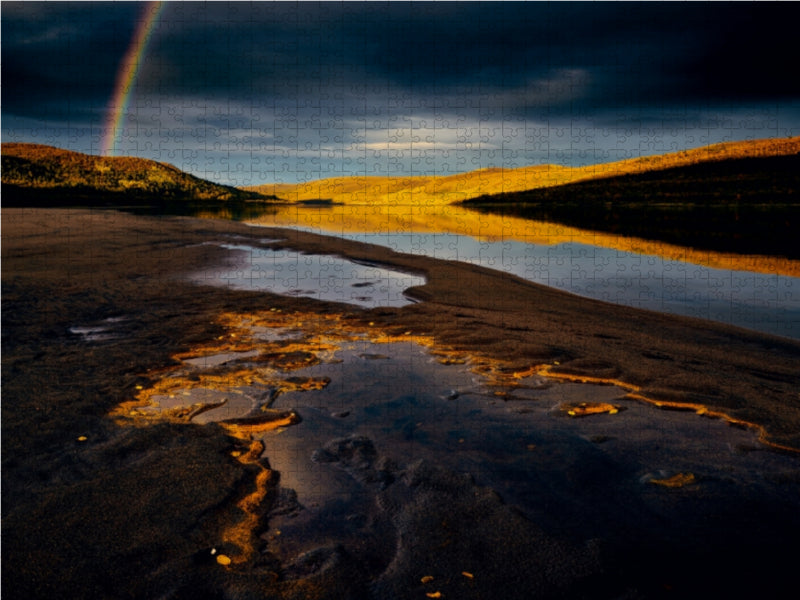 Sur le fleuve frontalier entre la Suède et la Finlande - Puzzle photo CALVENDO 