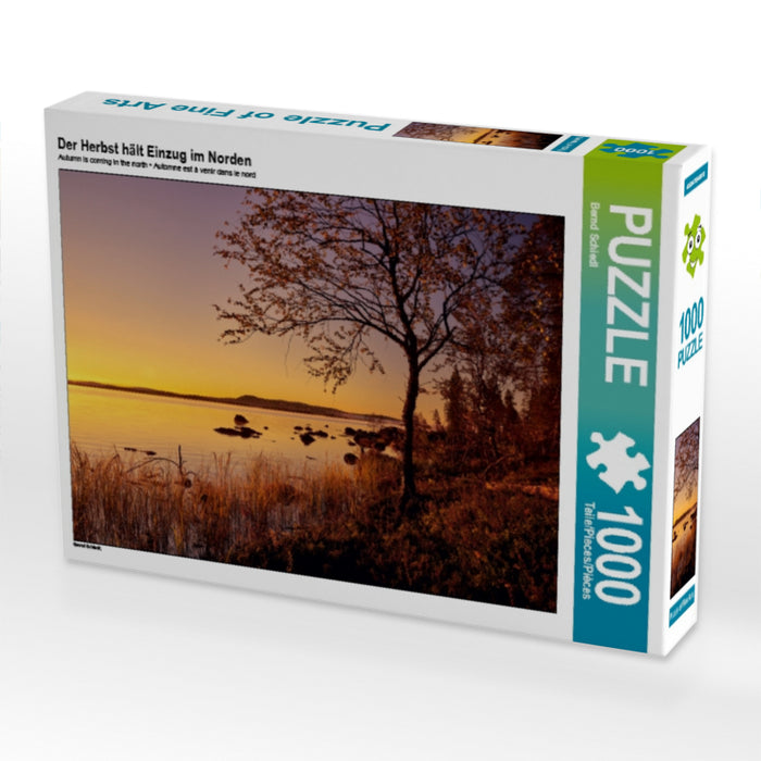 Der Herbst hält Einzug im Norden 1000 Teile Puzzle quer - CALVENDO Foto-Puzzle'
