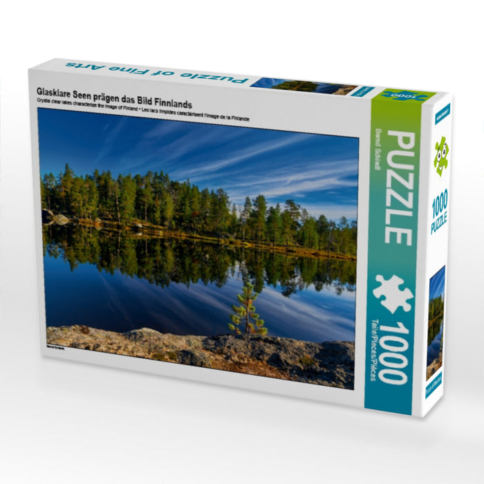 Glasklare Seen prägen das Bild Finnlands 1000 Teile Puzzle quer - CALVENDO Foto-Puzzle'