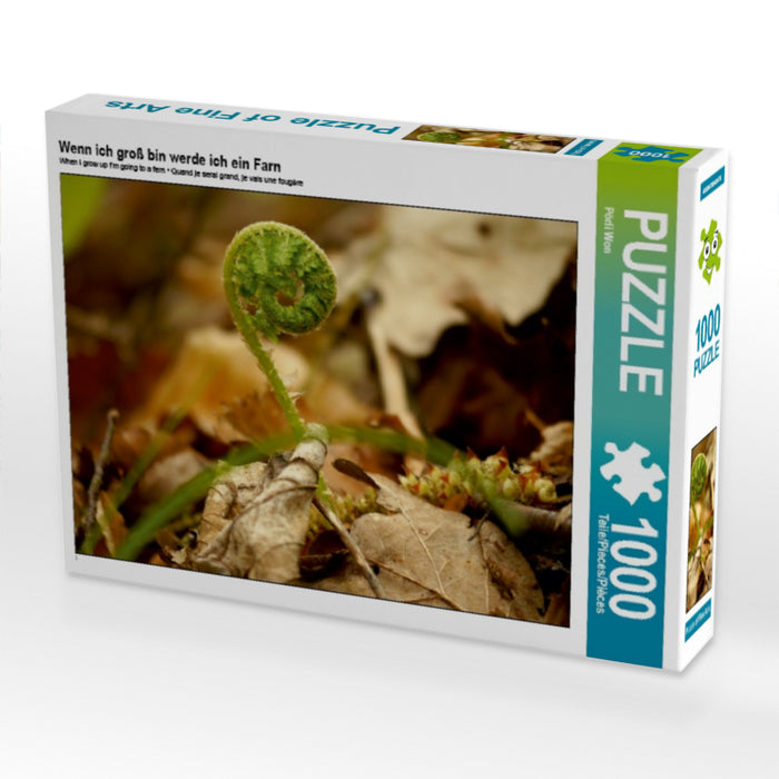 Wenn ich groß bin werde ich ein Farn 1000 Teile Puzzle quer - CALVENDO Foto-Puzzle'