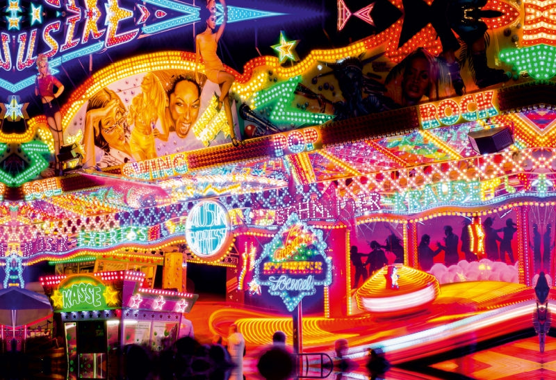 Premium Textil-Leinwand Kirmes