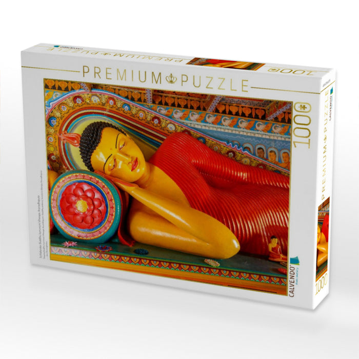 Schlafender Buddha, Isurumuni Viharaya, Anuradhapura - CALVENDO Foto-Puzzle'