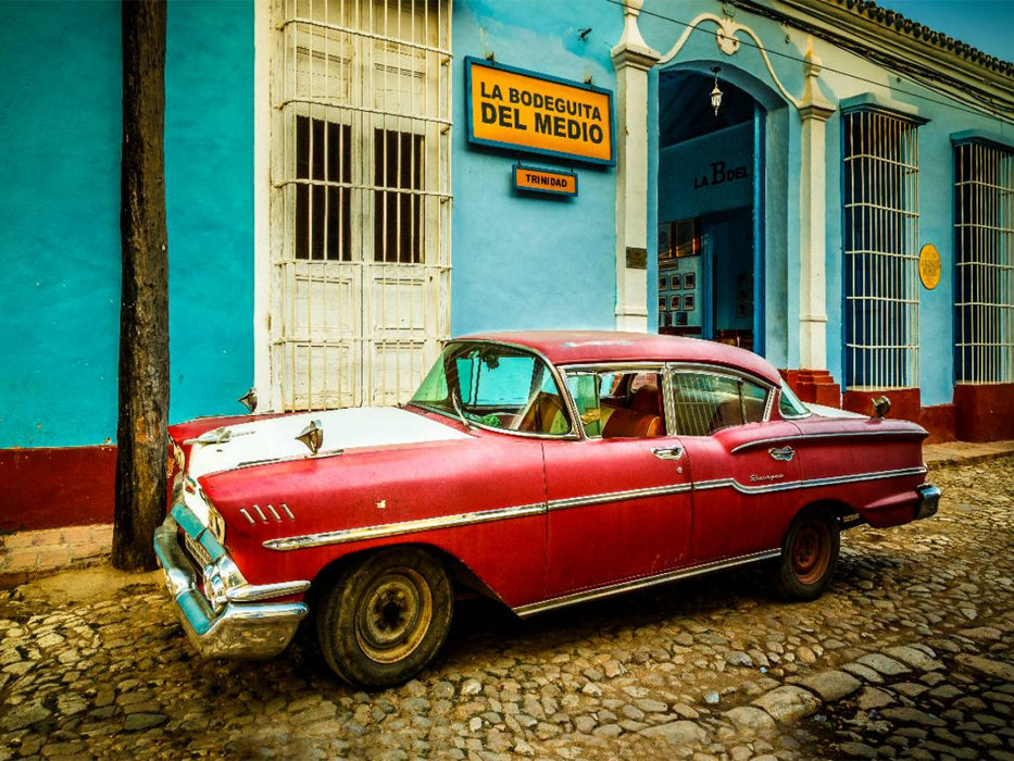 Oldtimer in Trinidad - CALVENDO Foto-Puzzle'