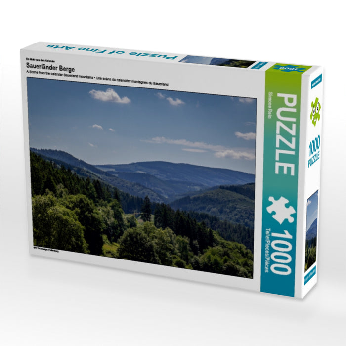Ein Motiv aus dem Kalender Sauerländer Berge 1000 Teile Puzzle quer - CALVENDO Foto-Puzzle'