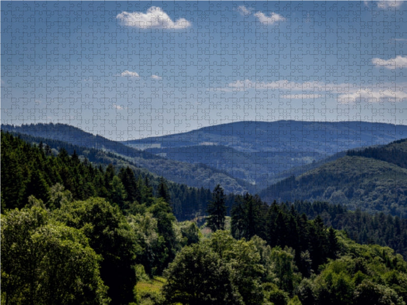 Ein Motiv aus dem Kalender Sauerländer Berge 1000 Teile Puzzle quer - CALVENDO Foto-Puzzle'