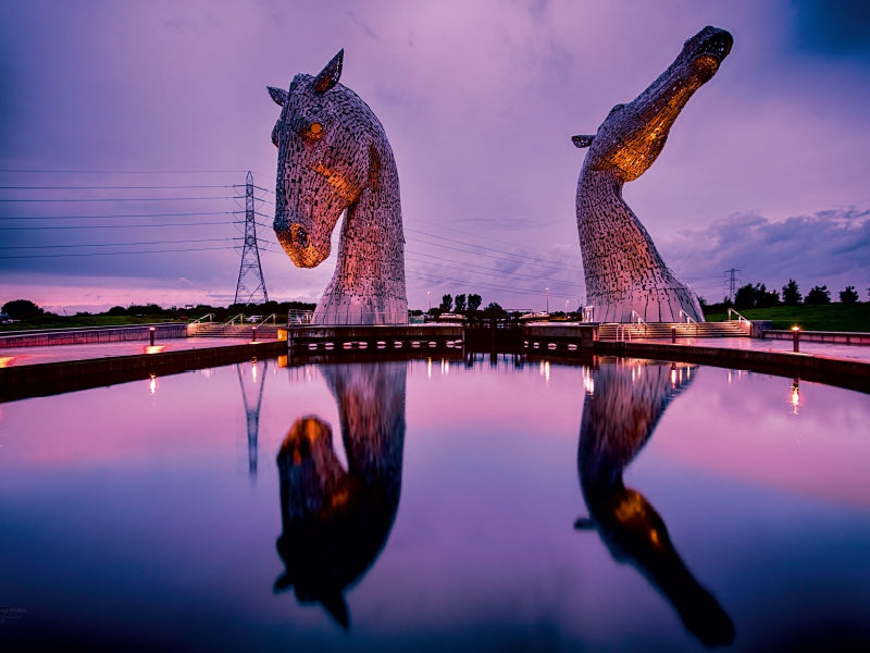 Kelpies 1000 Teile Puzzle quer - CALVENDO Foto-Puzzle'