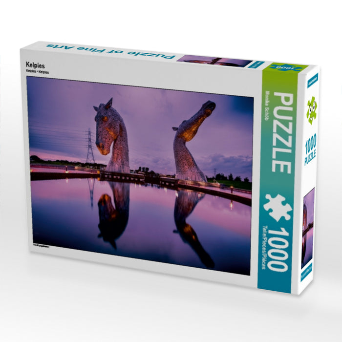 Kelpies 1000 Teile Puzzle quer - CALVENDO Foto-Puzzle'