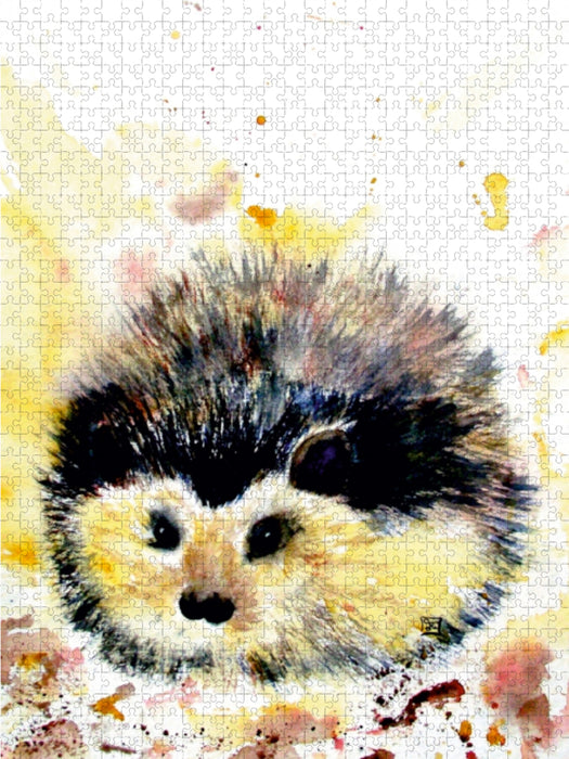 Igel 1000 Teile Puzzle hoch - CALVENDO Foto-Puzzle'
