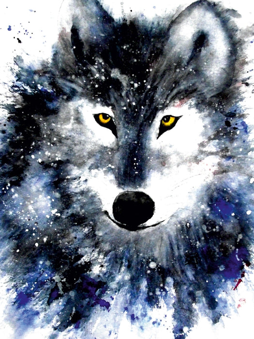 Wolf 1000 Teile Puzzle hoch - CALVENDO Foto-Puzzle'