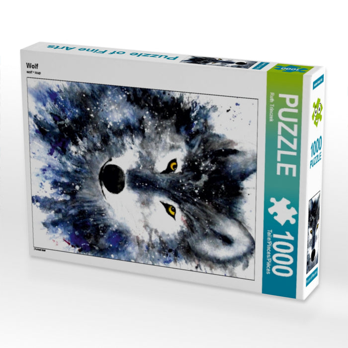 Wolf 1000 Teile Puzzle hoch - CALVENDO Foto-Puzzle'
