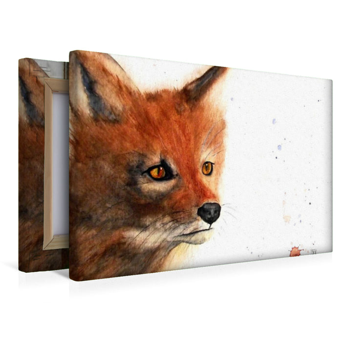 Premium Textil-Leinwand Fuchs