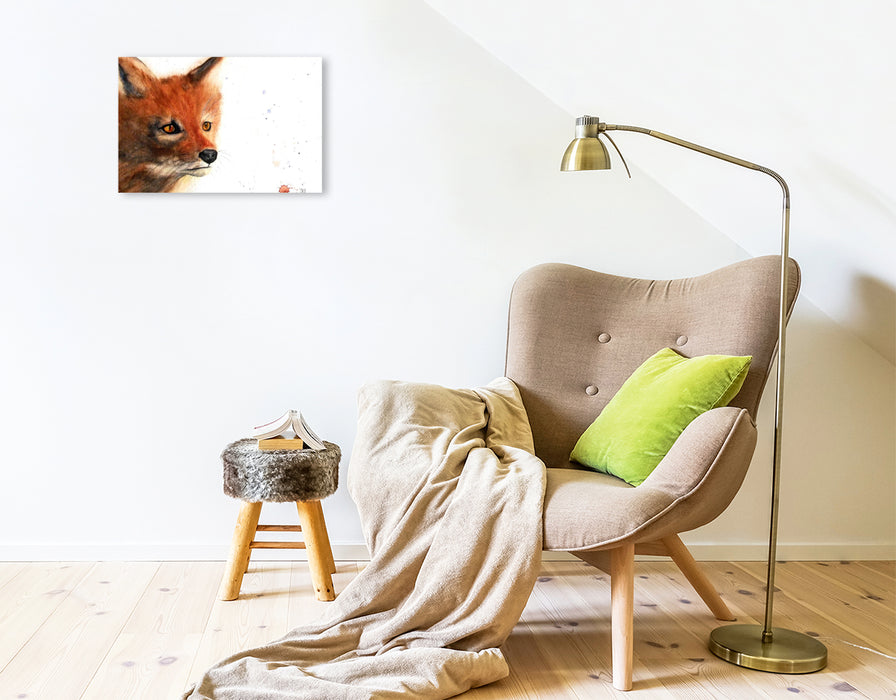 Premium Textil-Leinwand Fuchs
