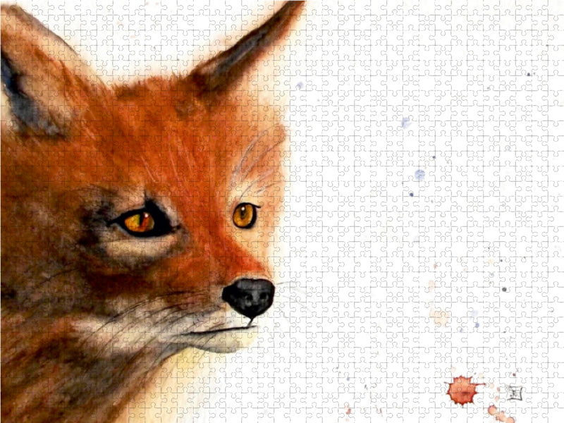 Fuchs 1000 Teile Puzzle quer - CALVENDO Foto-Puzzle'