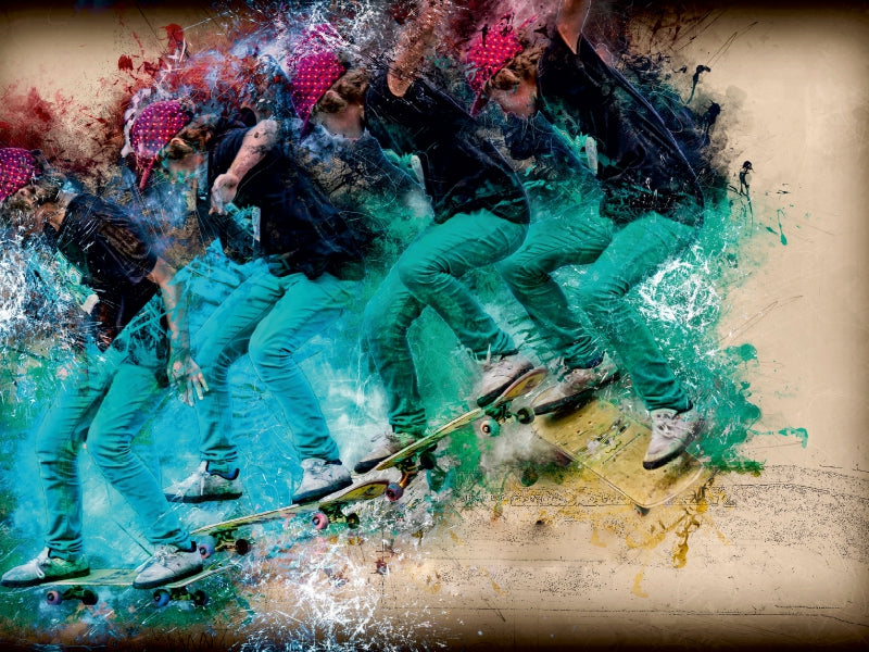 Skateboarding 1000 Teile Puzzle quer - CALVENDO Foto-Puzzle'
