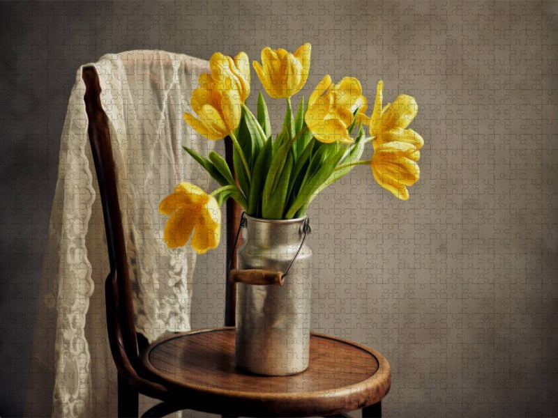 Stillleben mit Tulpen - CALVENDO Foto-Puzzle'