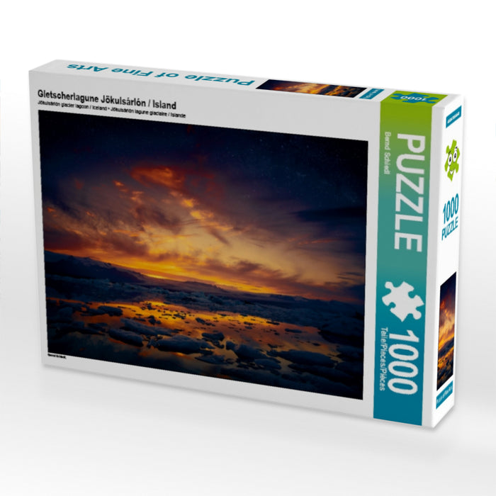 Gletscherlagune Jökulsárlón / Island 1000 Teile Puzzle quer - CALVENDO Foto-Puzzle'