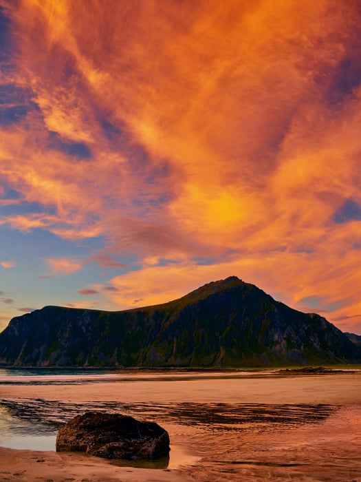 Brennende Lofoten 1000 Teile Puzzle hoch - CALVENDO Foto-Puzzle'