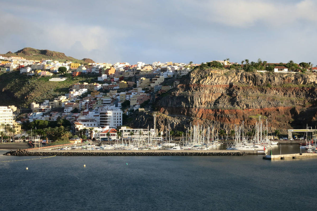 Premium Textil-Leinwand Gomera - San Sebastian