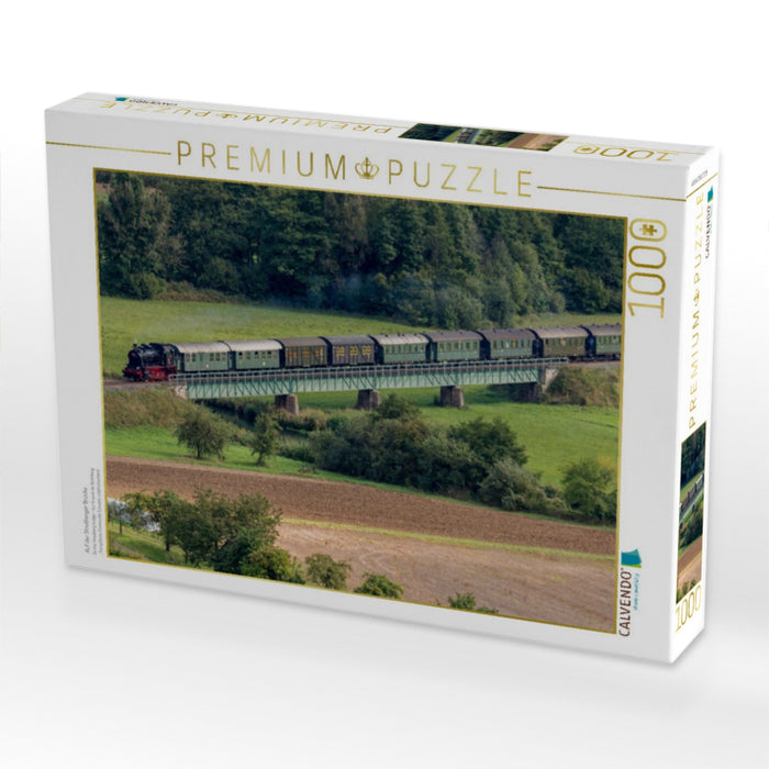 Auf der Streitberger Brücke - CALVENDO Foto-Puzzle'