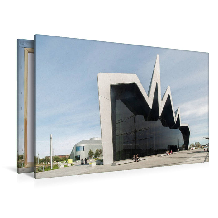 Premium Textil-Leinwand Riverside Museum in Glasgow