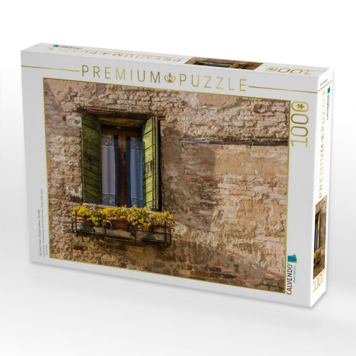 Dai Colori Vivaci - Fenster Italiens: Venedig - CALVENDO Foto-Puzzle'