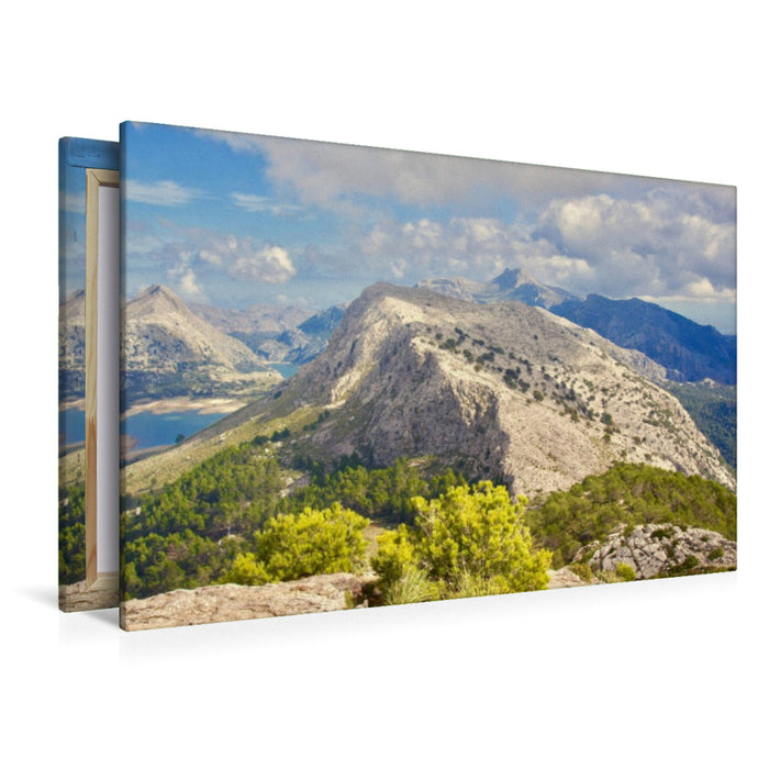 Premium Textil-Leinwand Mallorcas Bergwelt