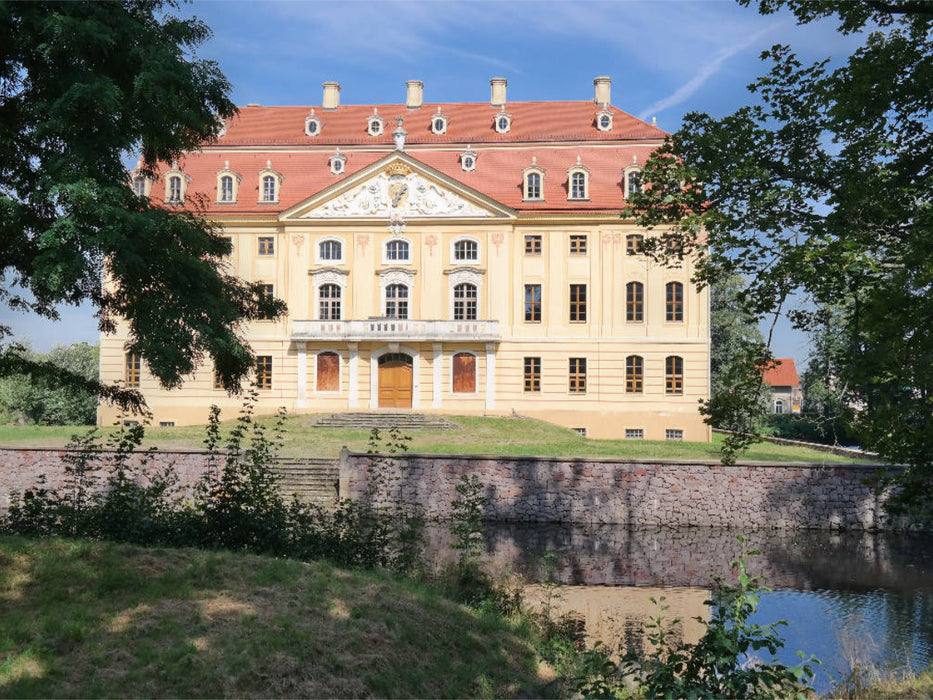 Vue de face du château baroque de la Wachau - Puzzle photo CALVENDO