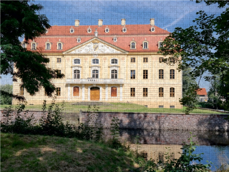 Frontansicht des Barockschloss Wachau 1000 Teile Puzzle quer - CALVENDO Foto-Puzzle'