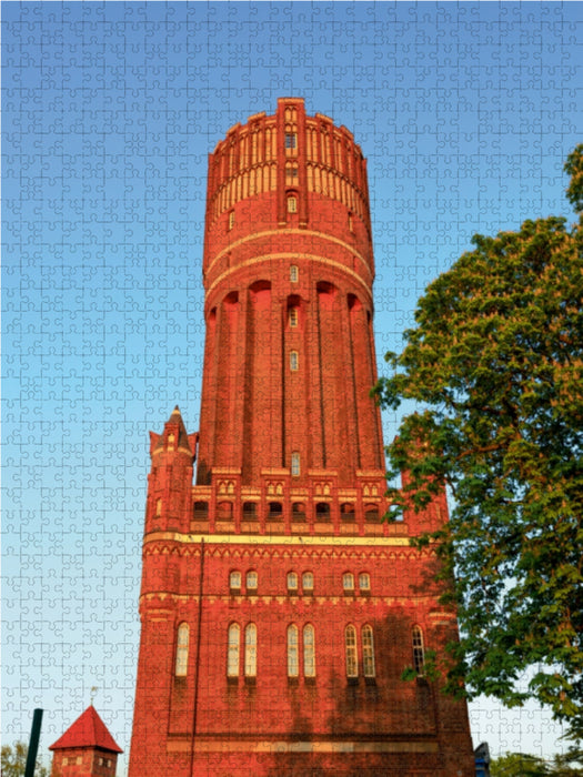 Wasserturm in Lüneburg 1000 Teile Puzzle hoch - CALVENDO Foto-Puzzle'