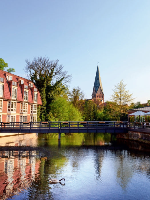 Ilmenau in Lüneburg 1000 Teile Puzzle hoch - CALVENDO Foto-Puzzle'