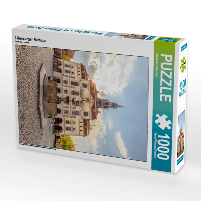 Lüneburger Rathaus 1000 Teile Puzzle hoch - CALVENDO Foto-Puzzle'