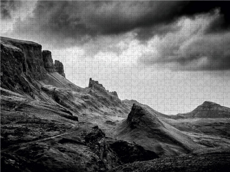 Ein Motiv aus dem Kalender Skye in Monochrom 1000 Teile Puzzle quer - CALVENDO Foto-Puzzle'